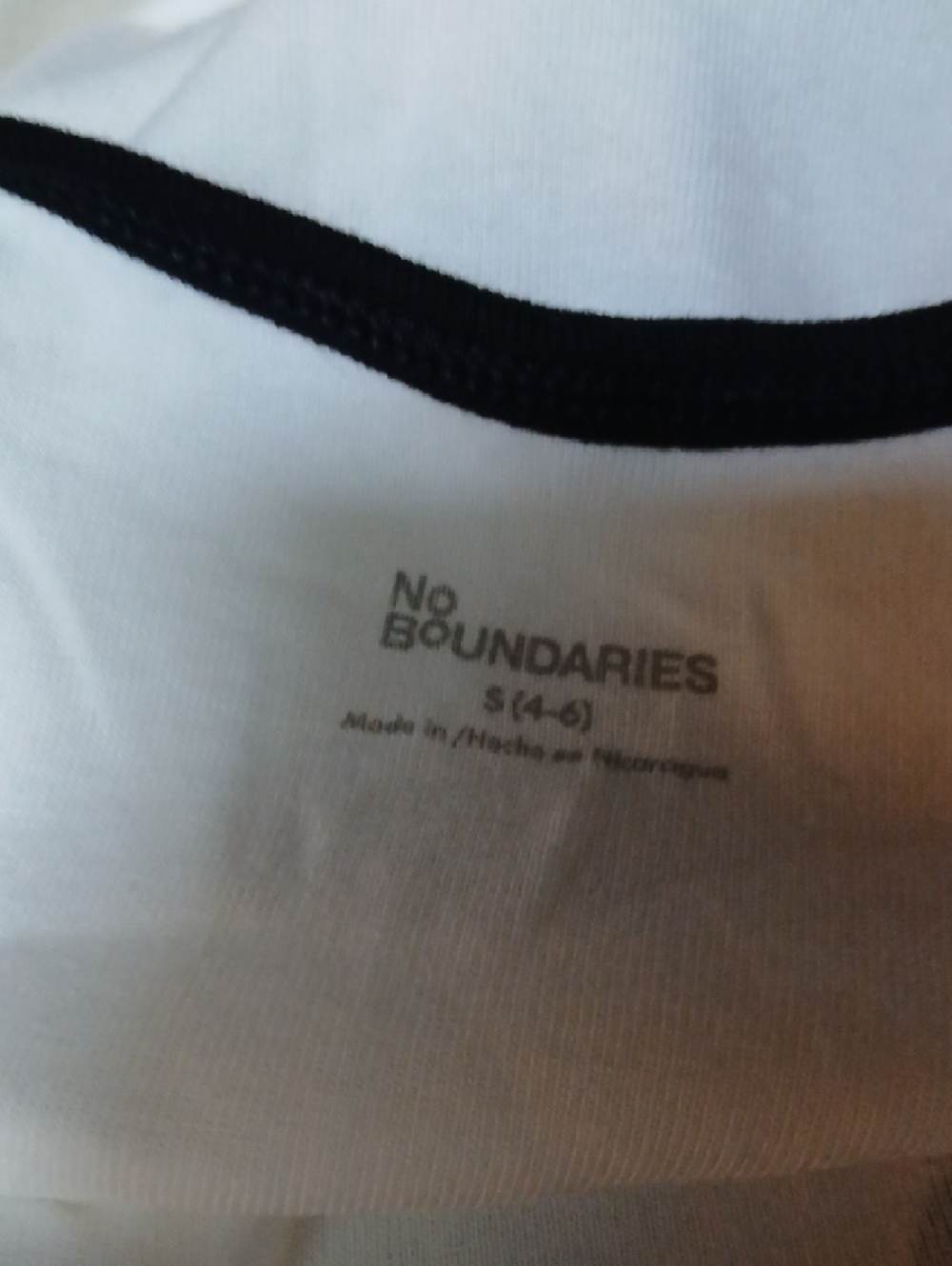 NWT, two White Tank Top with Teddy Bear Graphic and Black Trim - Picture 6 of 6